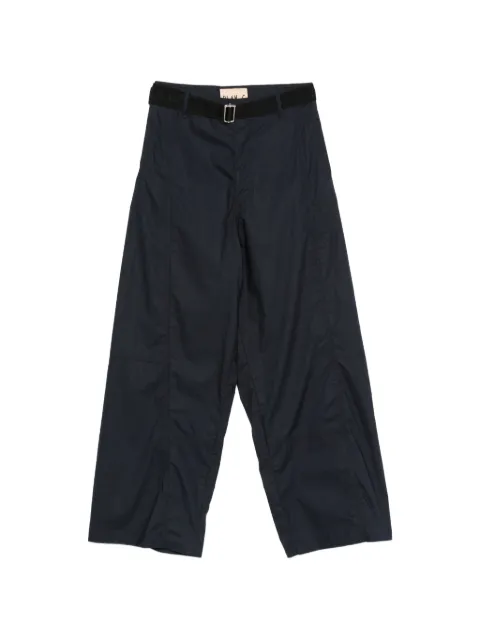 Plan C belted panelled trousers