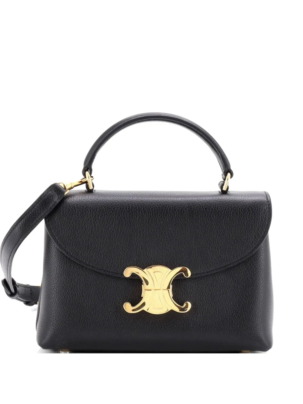Celine Pre-Owned Nino Top Handle Bag Leather Teen satchel - Nero
