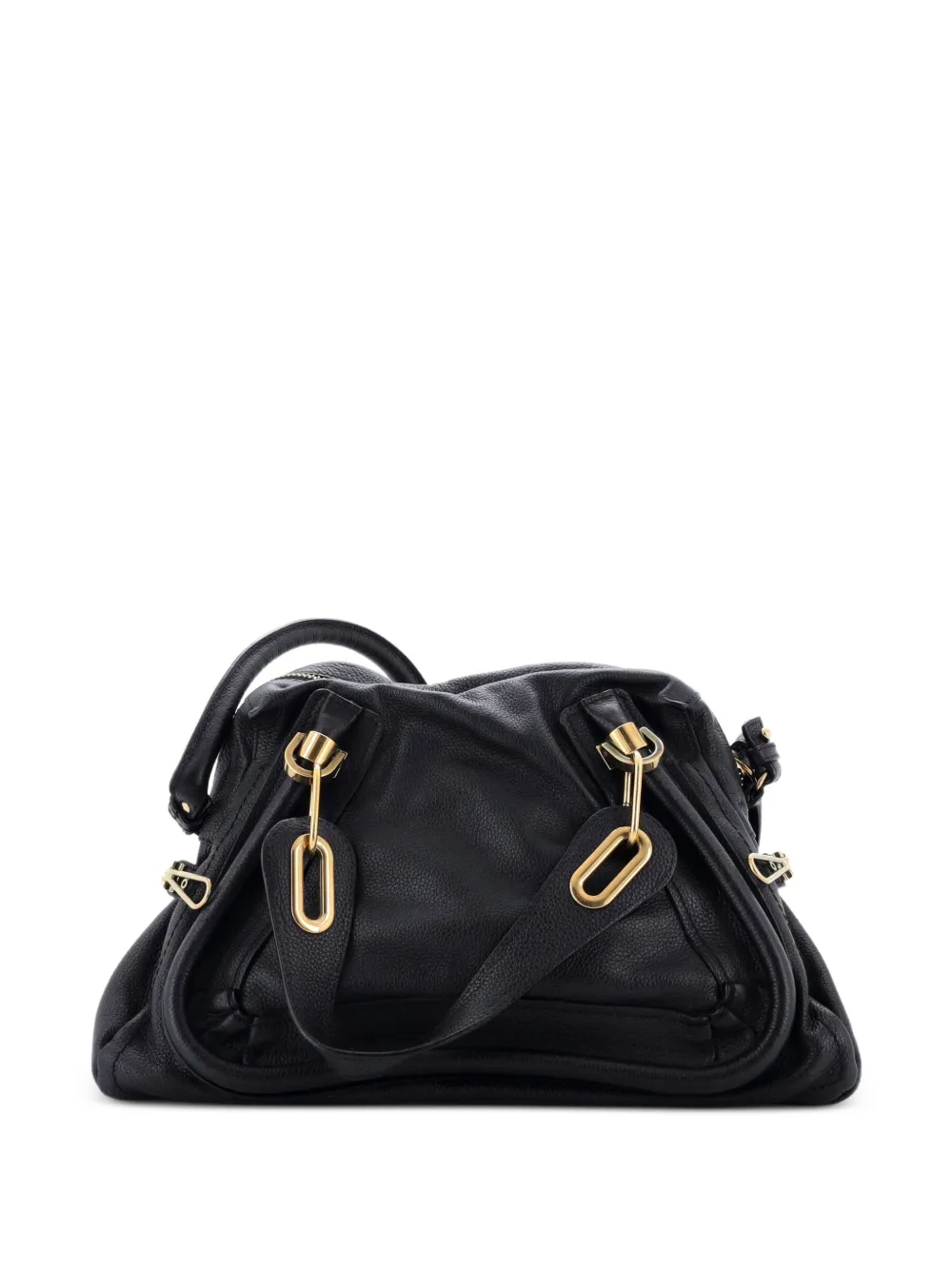 Chloé Pre-Owned Paraty Top Handle Bag Leather Medium satchel - Nero