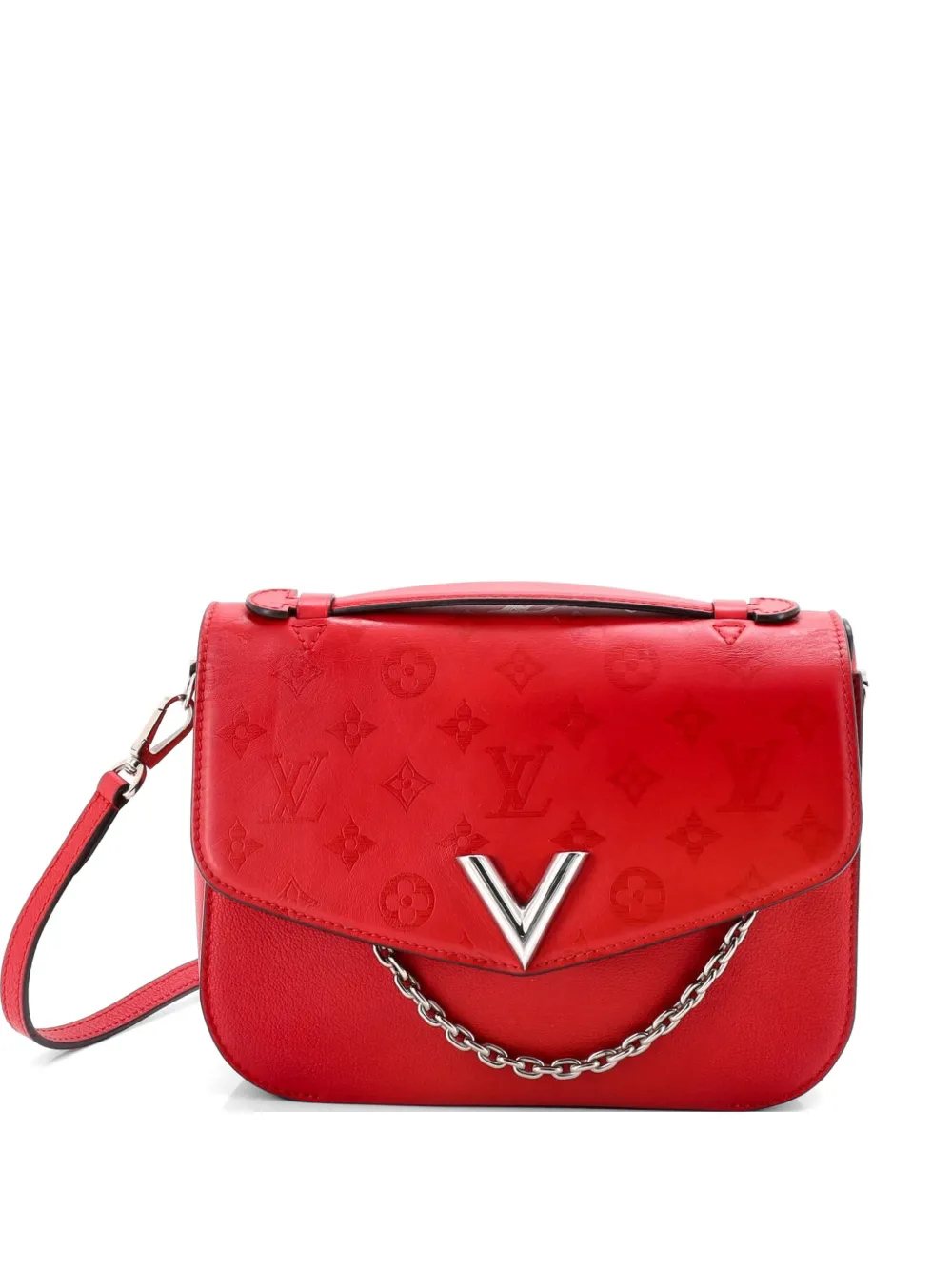 Louis Vuitton Pre-Owned Very Messenger Monogram Leather shoulder bag - Rosso