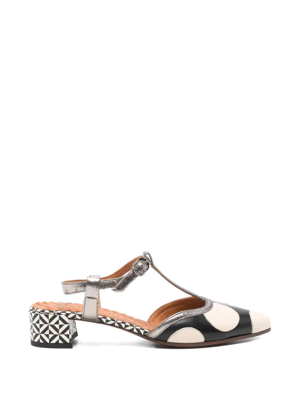 Chie Mihara Hamel T-bar heeled pumps Zwart