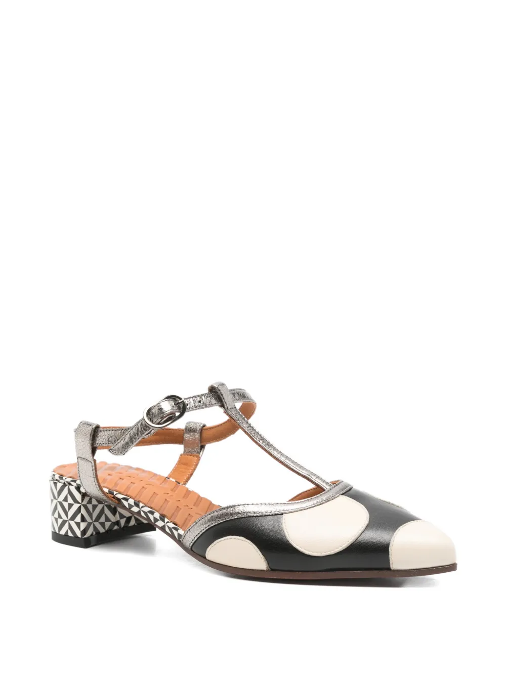 Chie Mihara Hamel T-bar heeled pumps Zwart