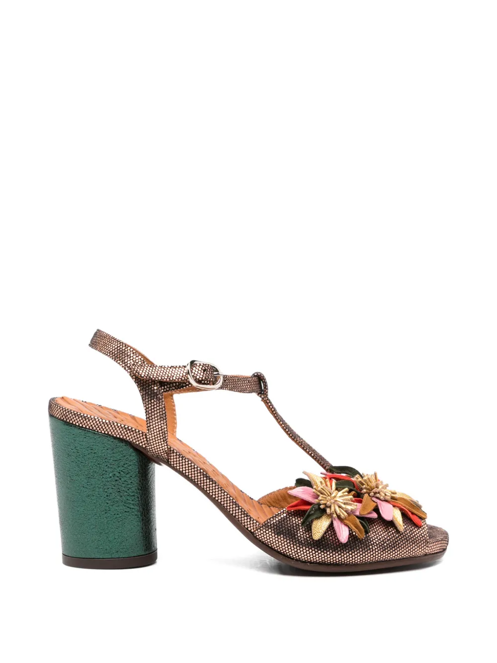 Chie Mihara Uliva floral-appliqué sandals Roze