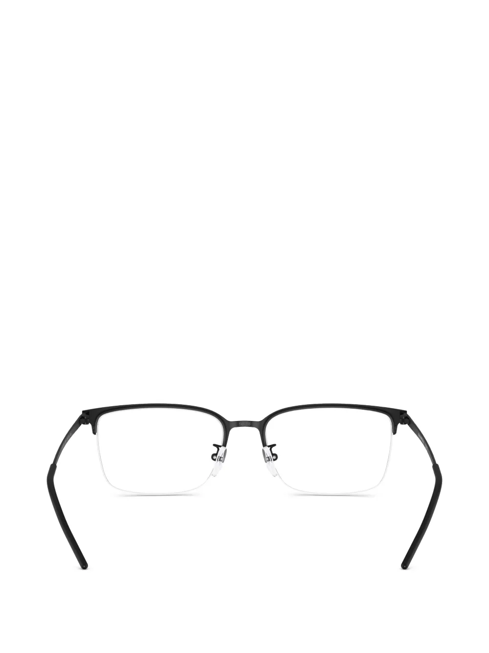 Emporio Armani Bril met rechthoekig montuur Zwart
