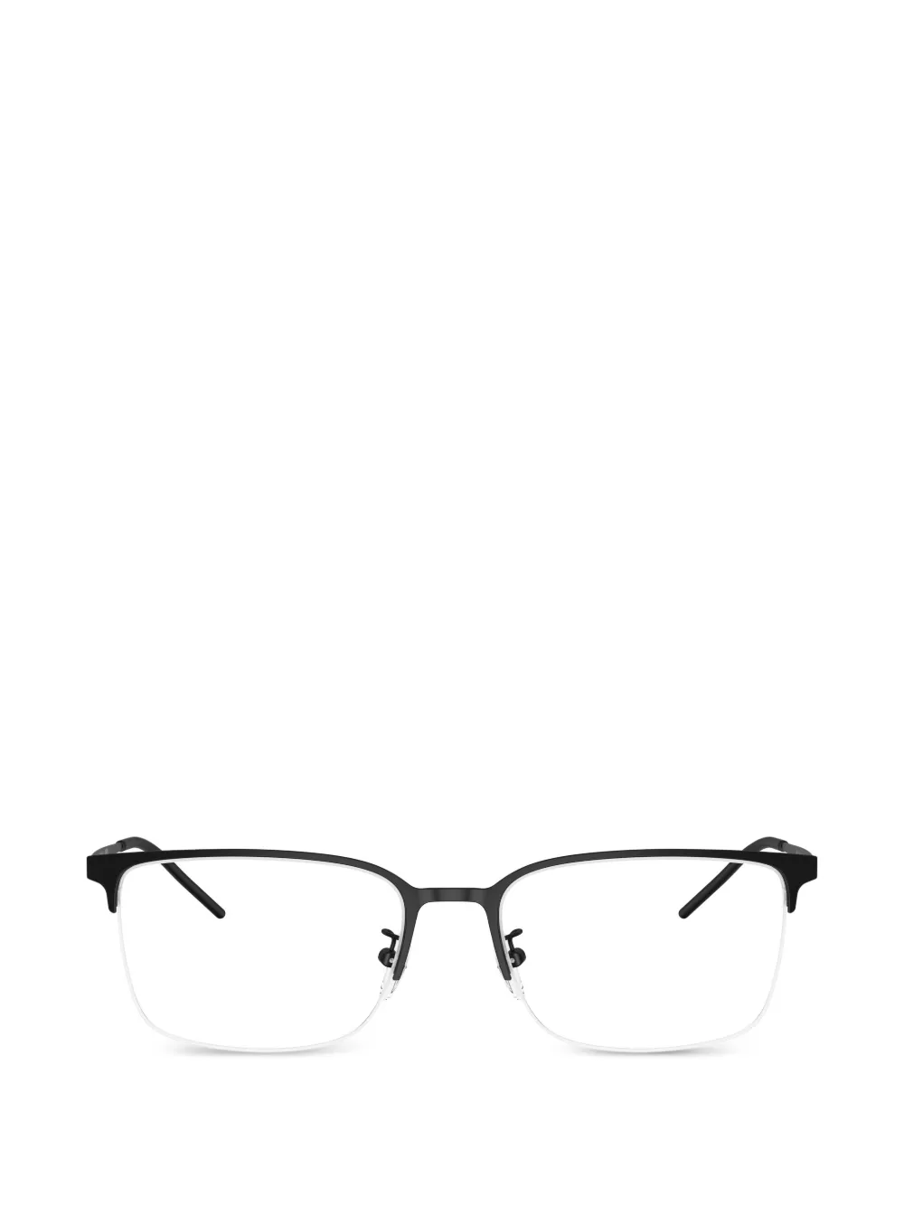 Emporio Armani rectangle-frame glasses - Nero