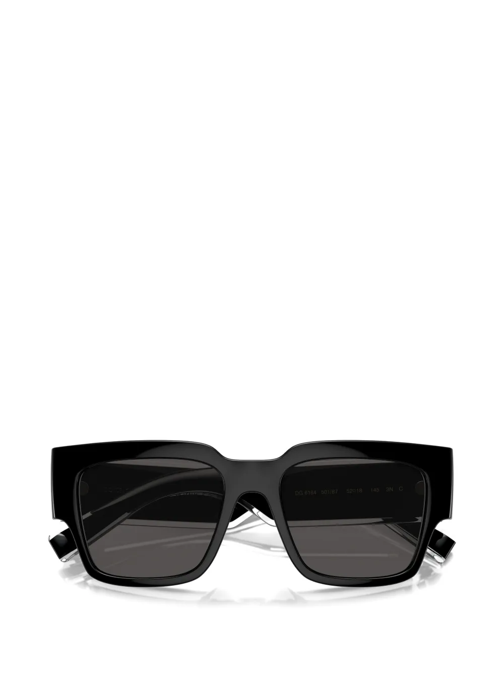 Dolce & Gabbana Eyewear Zonnebril met vierkant montuur Zwart