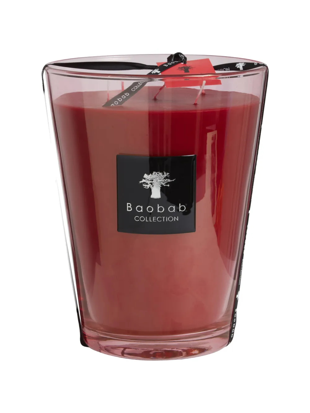 Baobab Collection Maasai Spirit Red Scented Candle In Burgundy