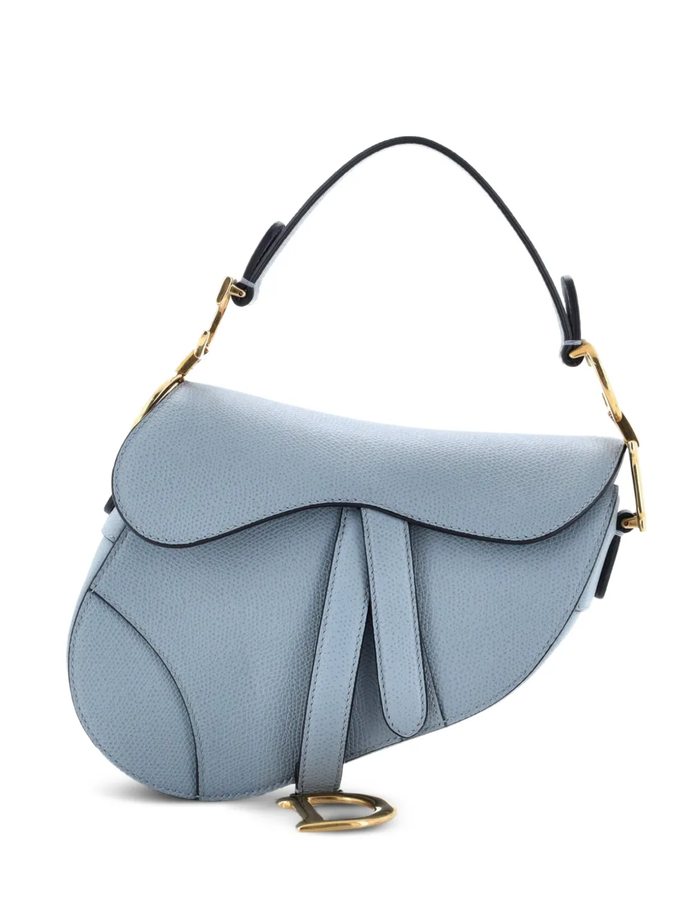 Christian Dior Pre-Owned Saddle Handbag Leather Mini shoulder bag - Blu