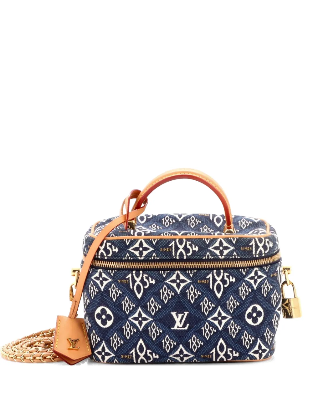 Louis Vuitton Pre-Owned Vanity Handbag Limited Edition Since 1854 Monogram Jacquard PM satchel - Blu
