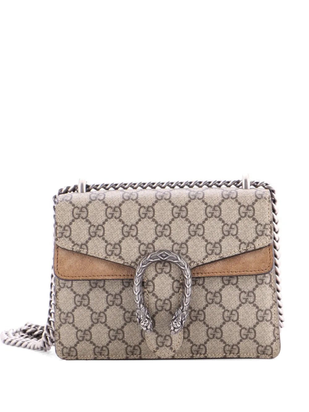 Gucci Pre-Owned Dionysus Bag GG Coated Canvas Mini crossbody bag - Marrone