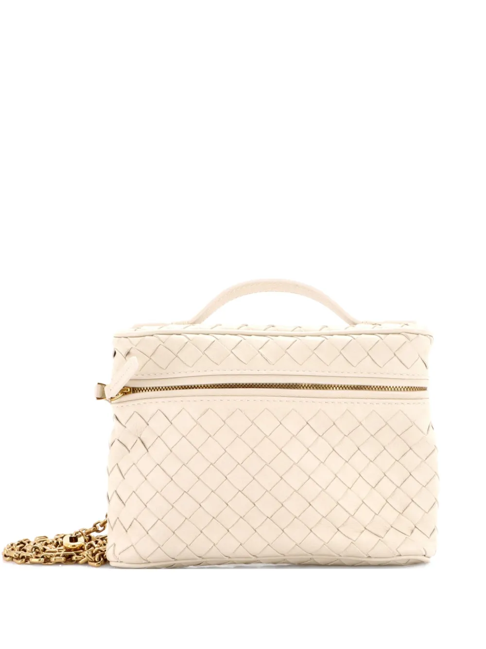 Bottega Veneta Pre-Owned Soft Chain Vanity Case Intrecciato Leather Small shoulder bag - Toni neutri