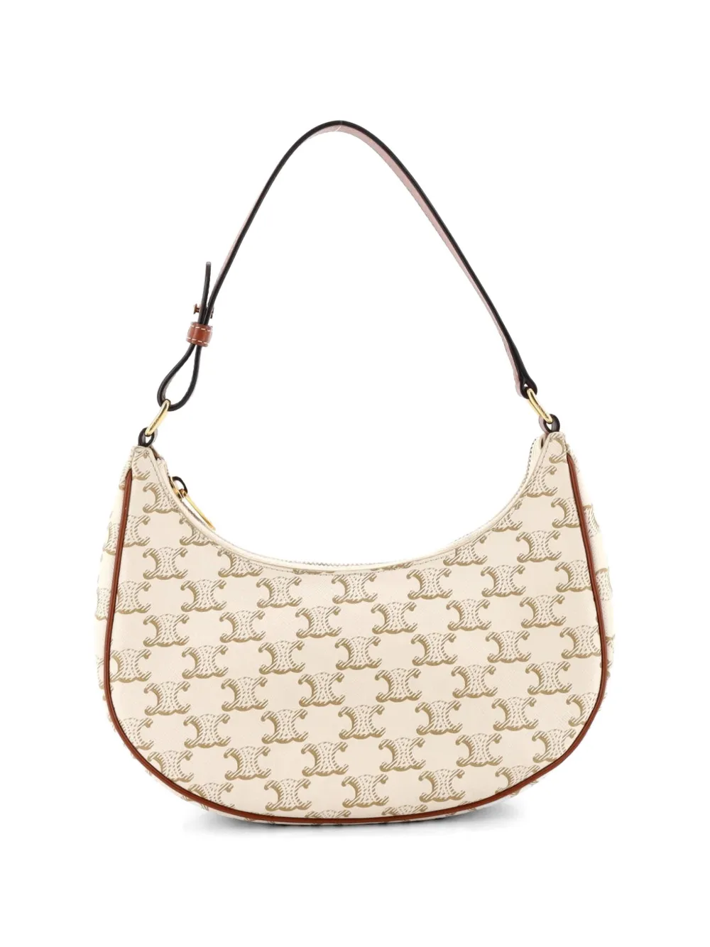 Celine Pre-Owned Ava Bag Triomphe Coated Canvas hobo bag - Marrone