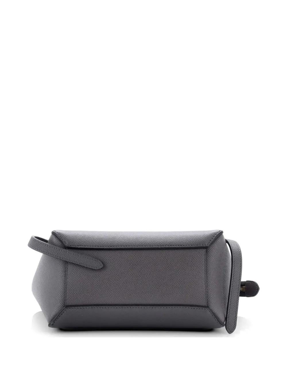 Celine Pre-owned Belt Bag Textured Leather Nano Shoulder Bag in Grey, view 2
