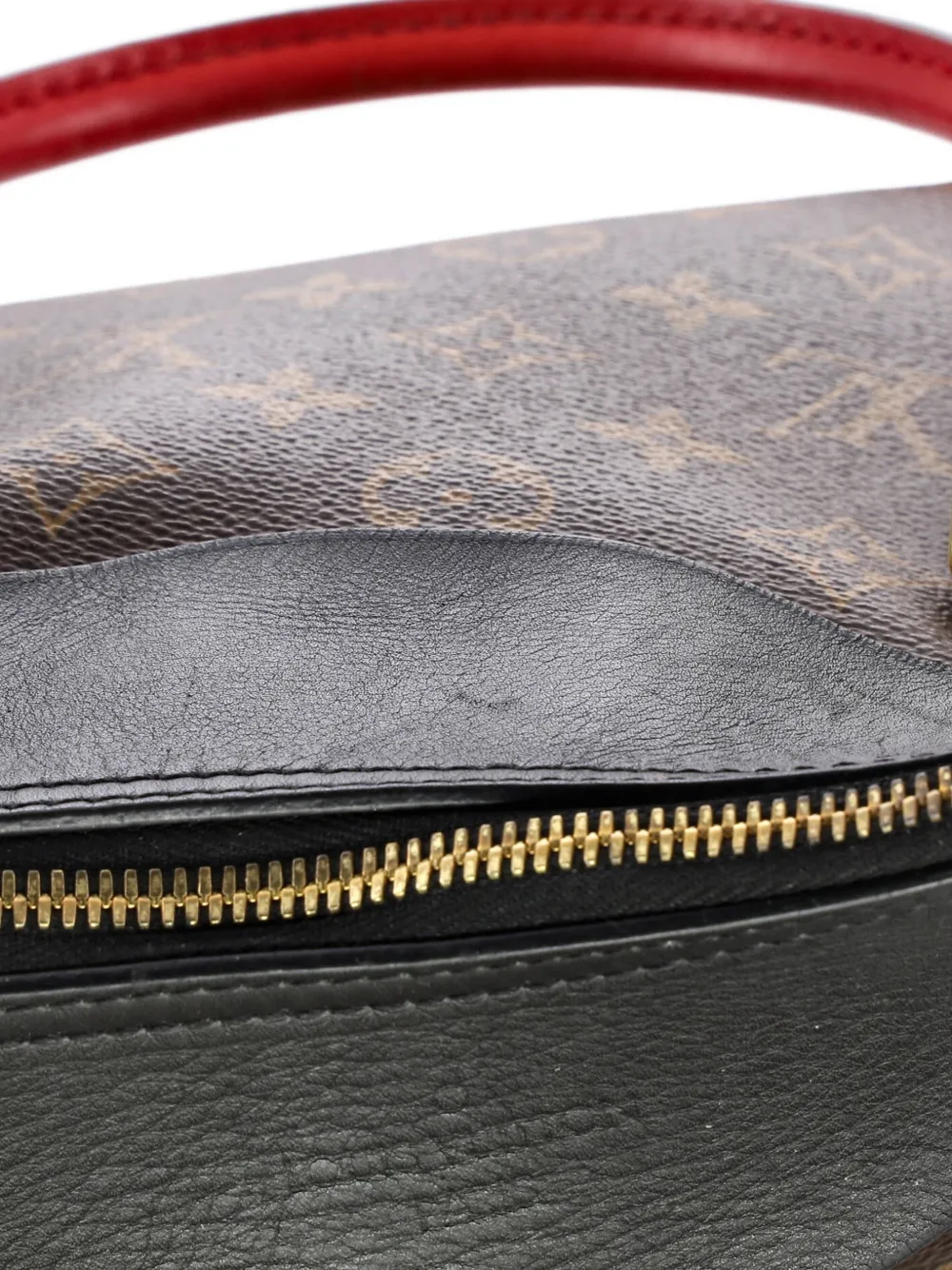Tuileries Handbag Monogram Canvas With Leather Satchel