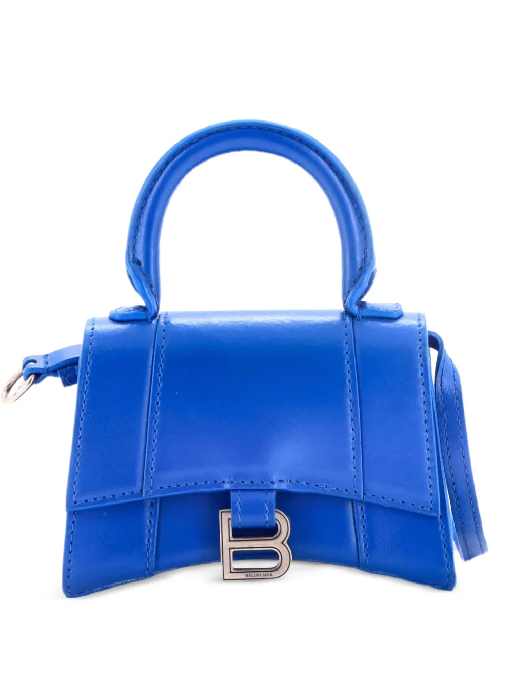 Balenciaga Pre-Owned Borsa a tracolla Hourglass mini in pelle - Blu
