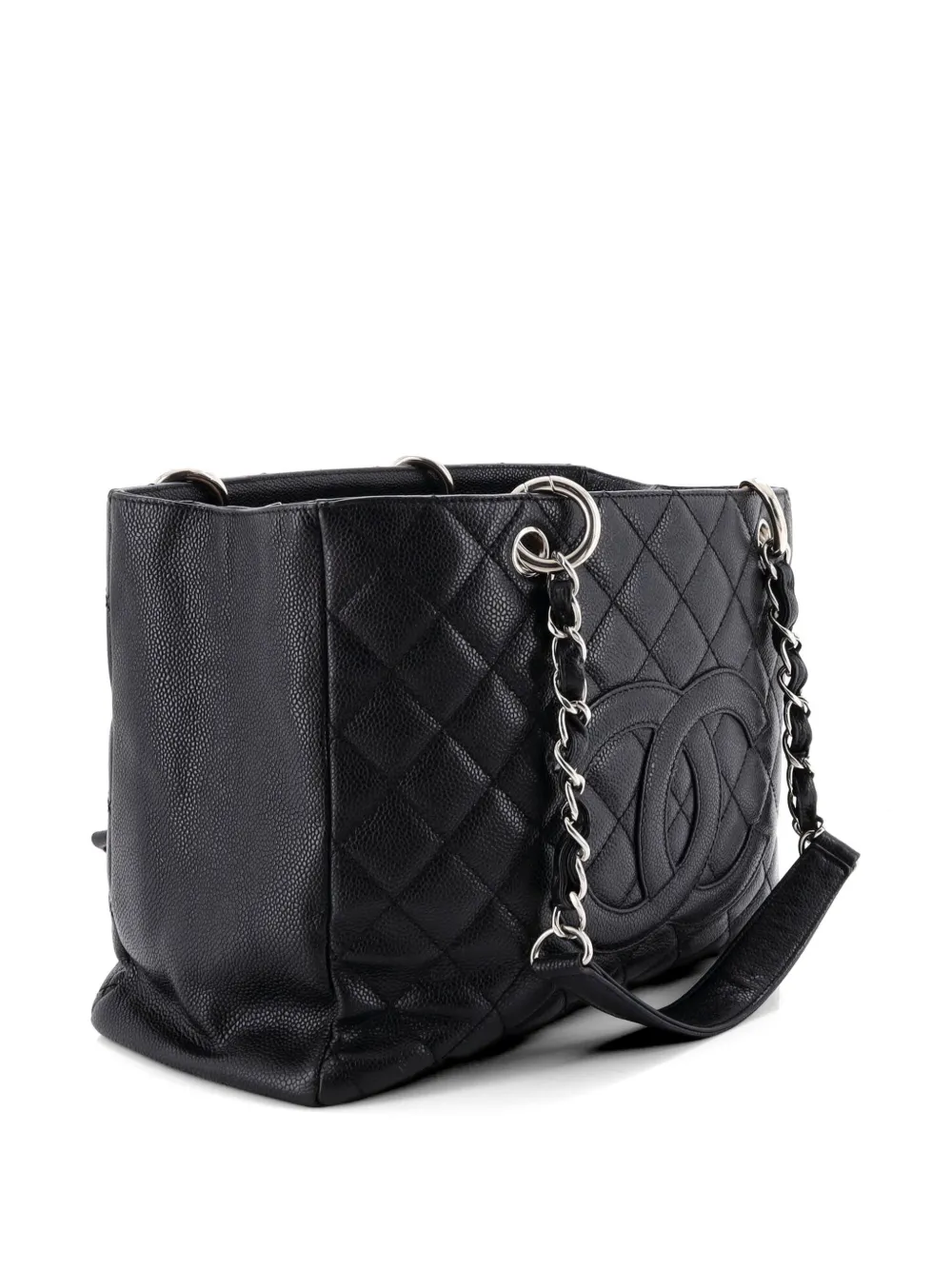 Grand Shopping Quilted Caviar Tote Bag