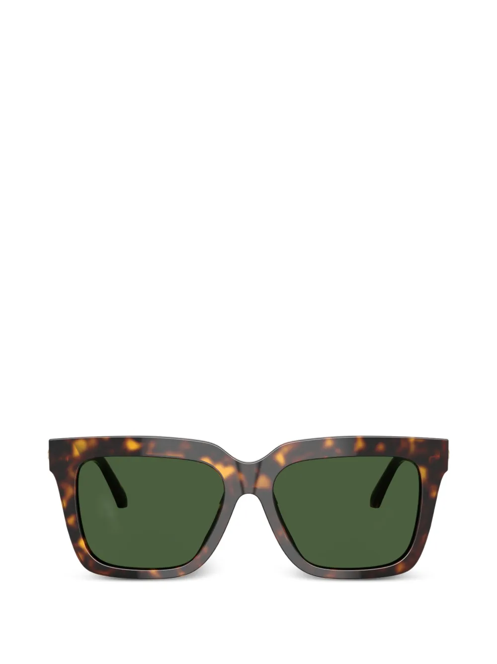 Versace Eyewear square-frame logo sunglasses - Marrone