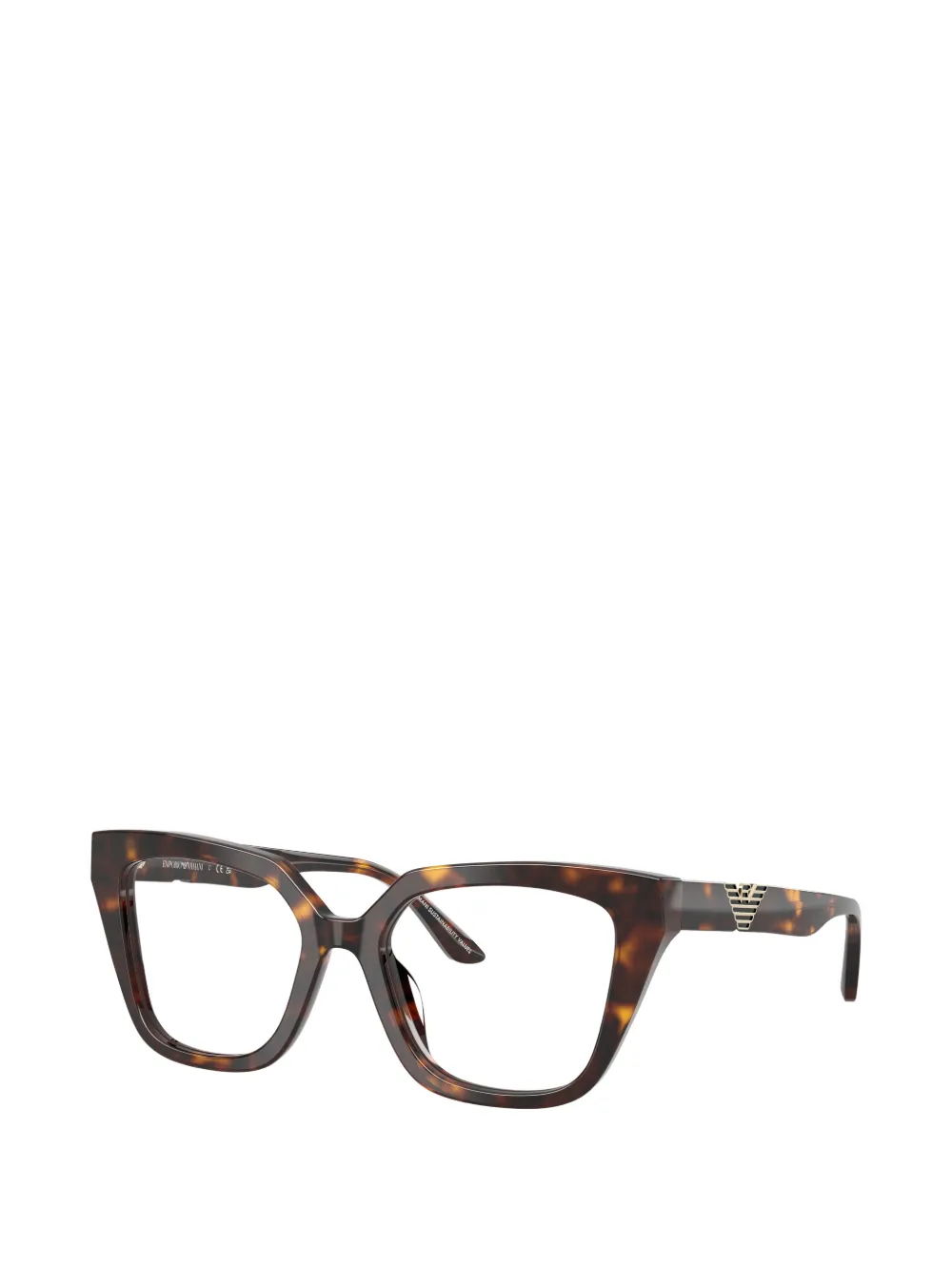 Emporio Armani Bril met vierkant montuur Bruin