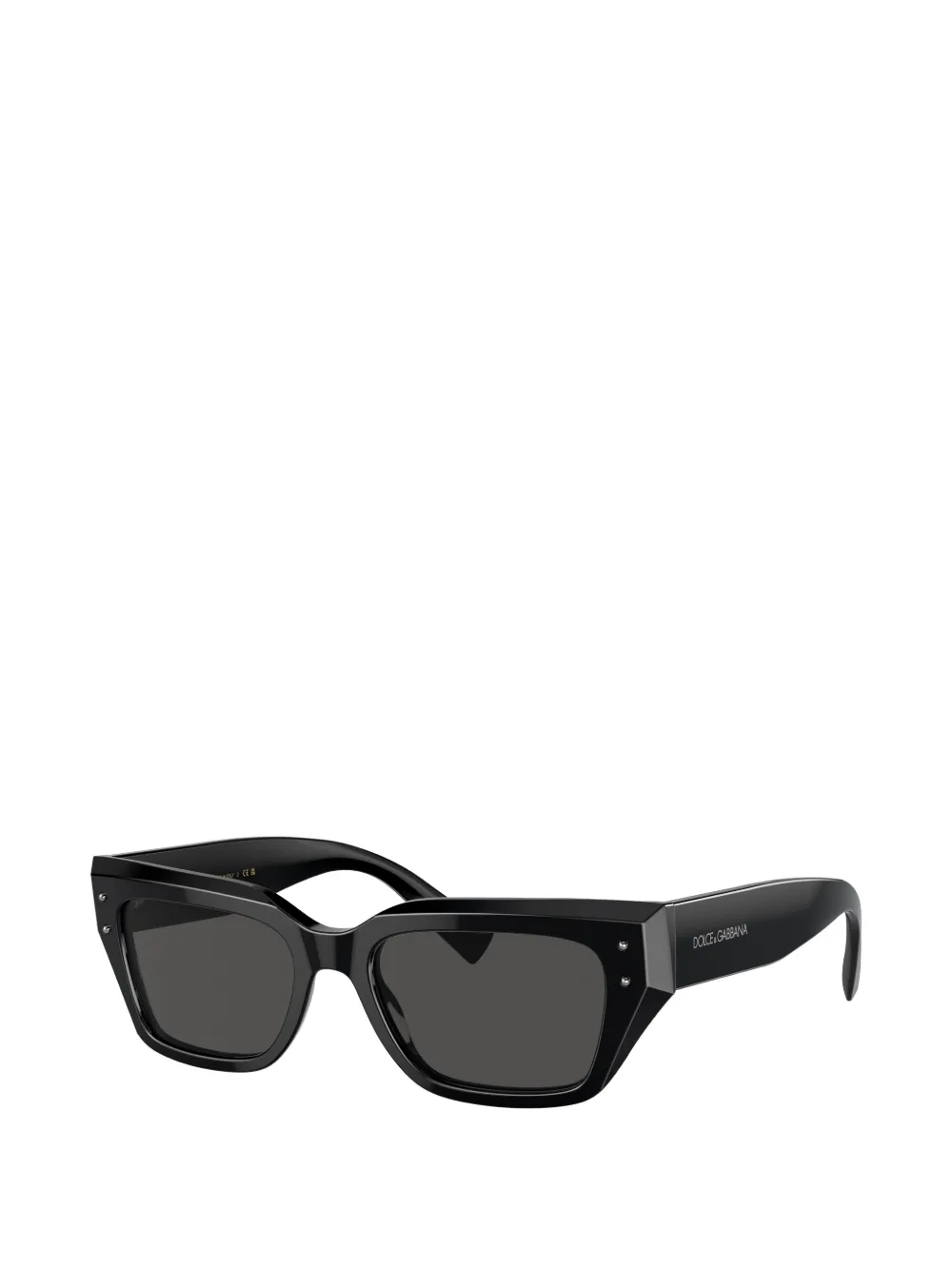  Dolce & Gabbana Eyewear Studded Square Sunglasses - Black 
