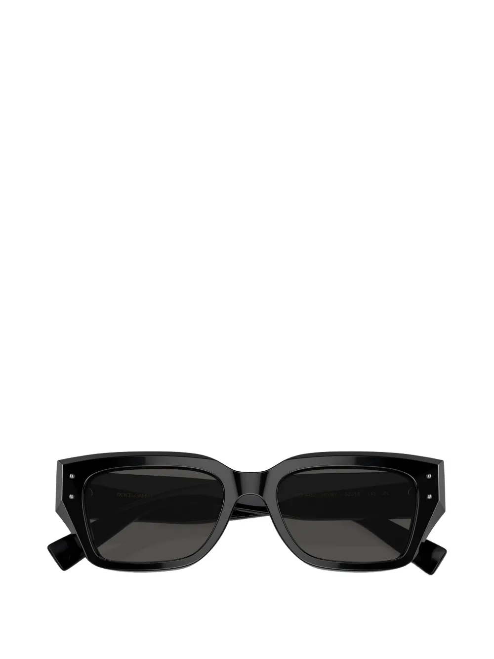 Dolce & Gabbana Eyewear Zonnebril met vierkant montuur en studs Zwart