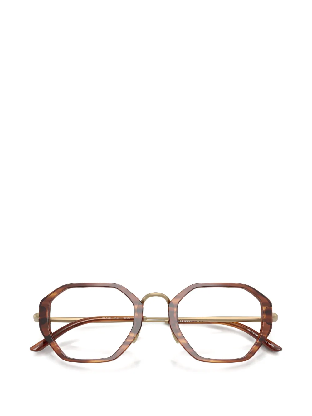 Giorgio Armani Bril met geometrisch montuur Bruin