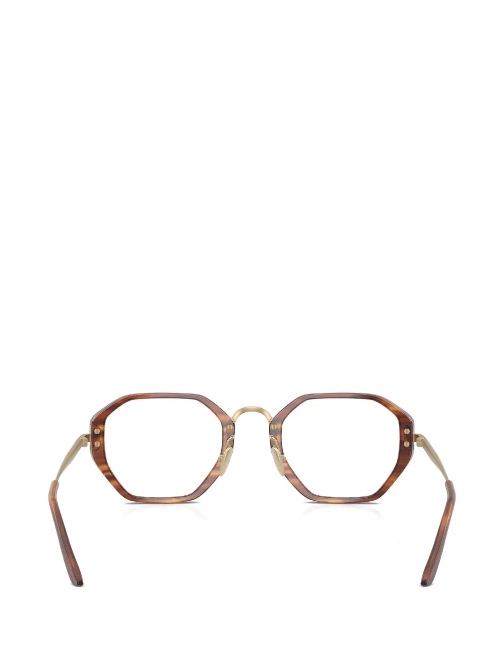 Giorgio Armani Bril met geometrisch montuur Bruin