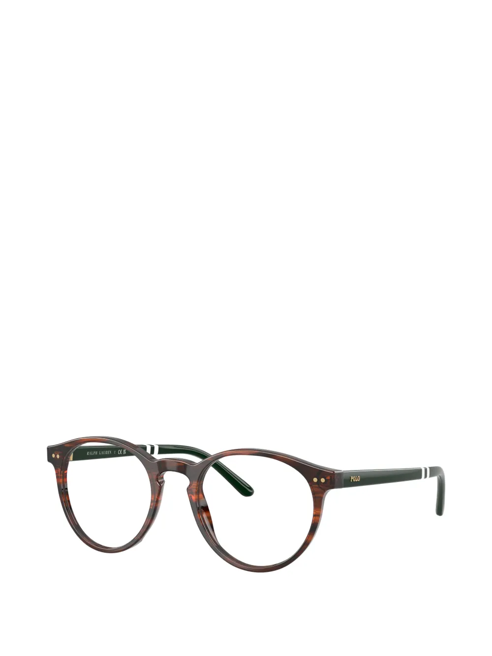 POLO RALPH LAUREN EYEWEAR Bril met rond montuur Bruin