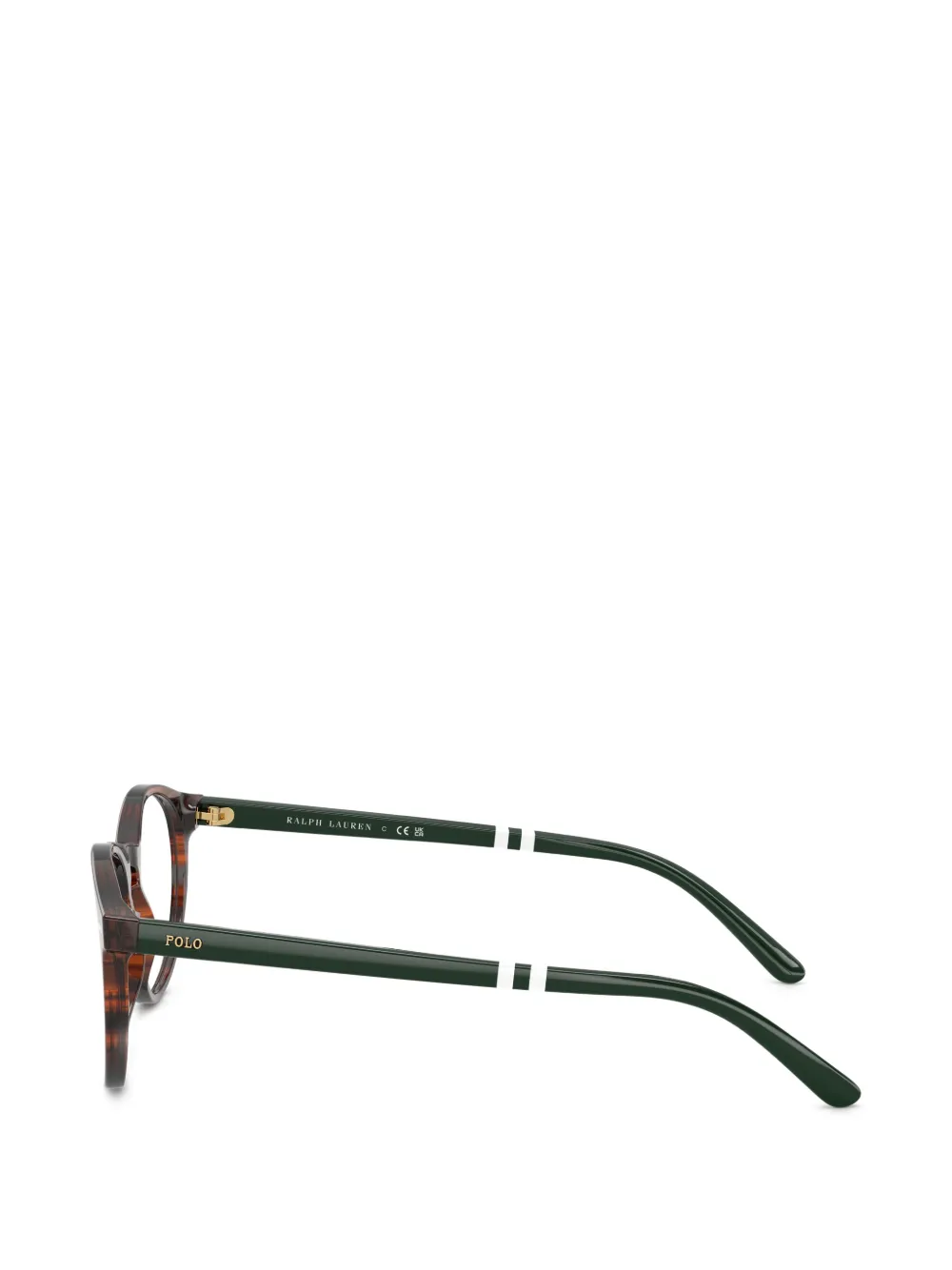 POLO RALPH LAUREN EYEWEAR Bril met rond montuur Bruin