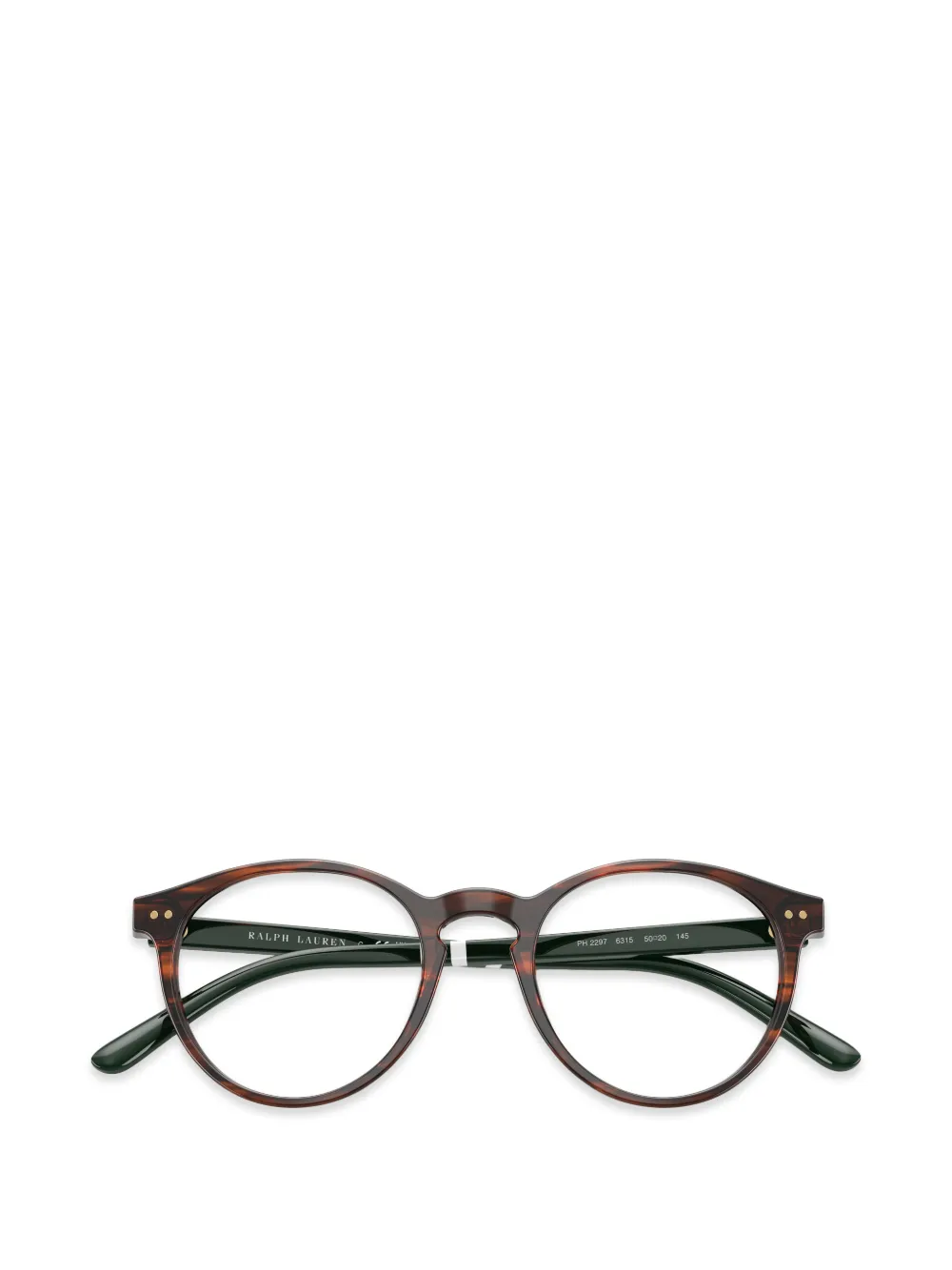 POLO RALPH LAUREN EYEWEAR Bril met rond montuur Bruin