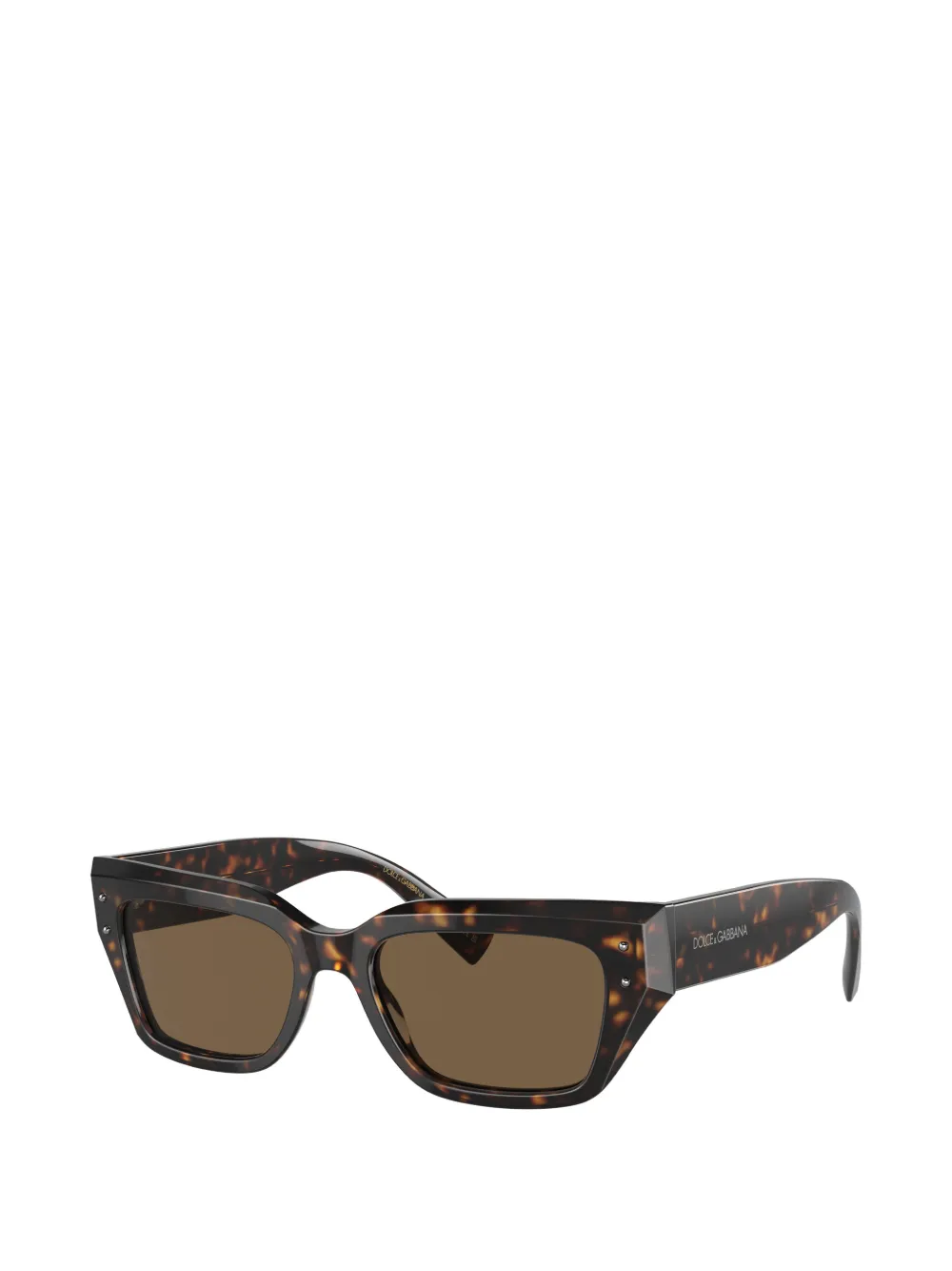 Dolce & Gabbana Eyewear Zonnebril met vierkant montuur en studs Bruin