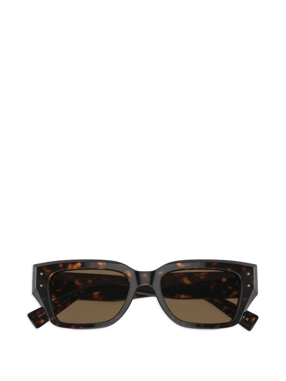 Dolce & Gabbana Eyewear Zonnebril met vierkant montuur en studs Bruin