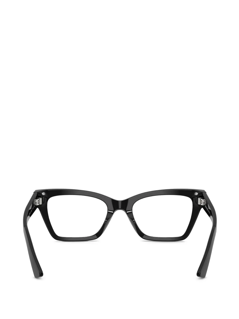 Giorgio Armani Bril met geometrisch montuur Zwart
