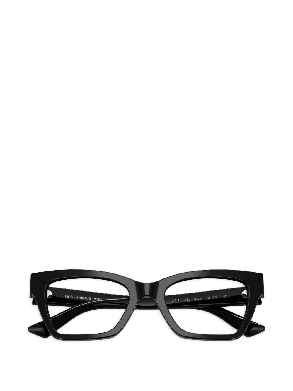 Giorgio Armani Bril met geometrisch montuur Zwart