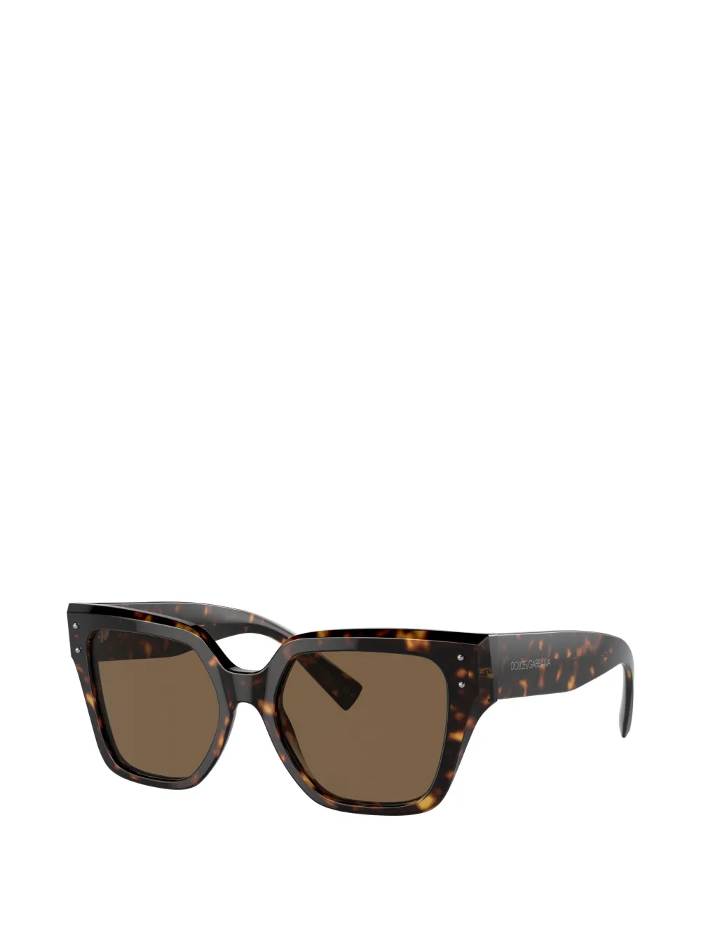 Dolce & Gabbana Eyewear Zonnebril met vierkant montuur Bruin