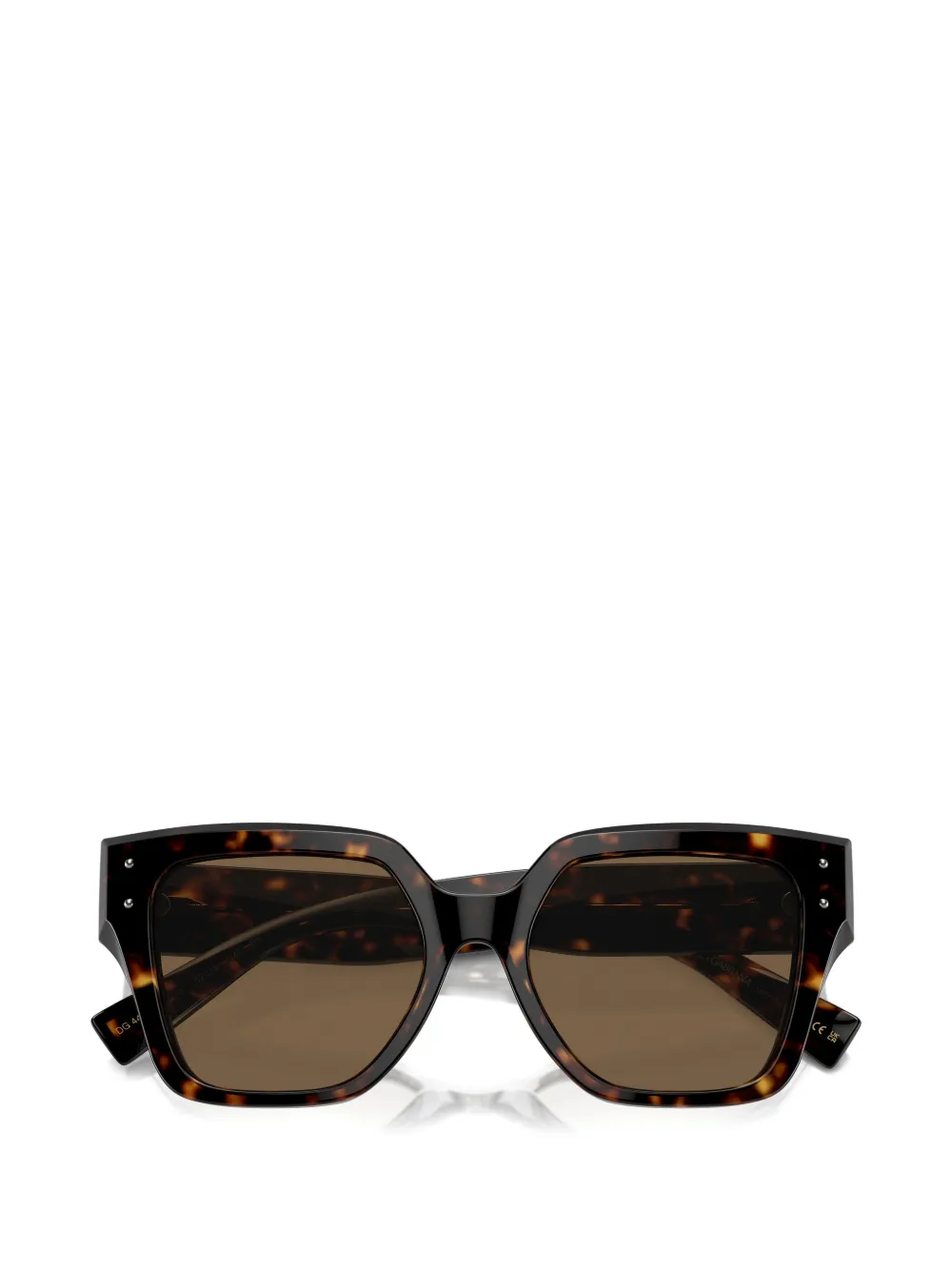 Dolce & Gabbana Eyewear Zonnebril met vierkant montuur Bruin