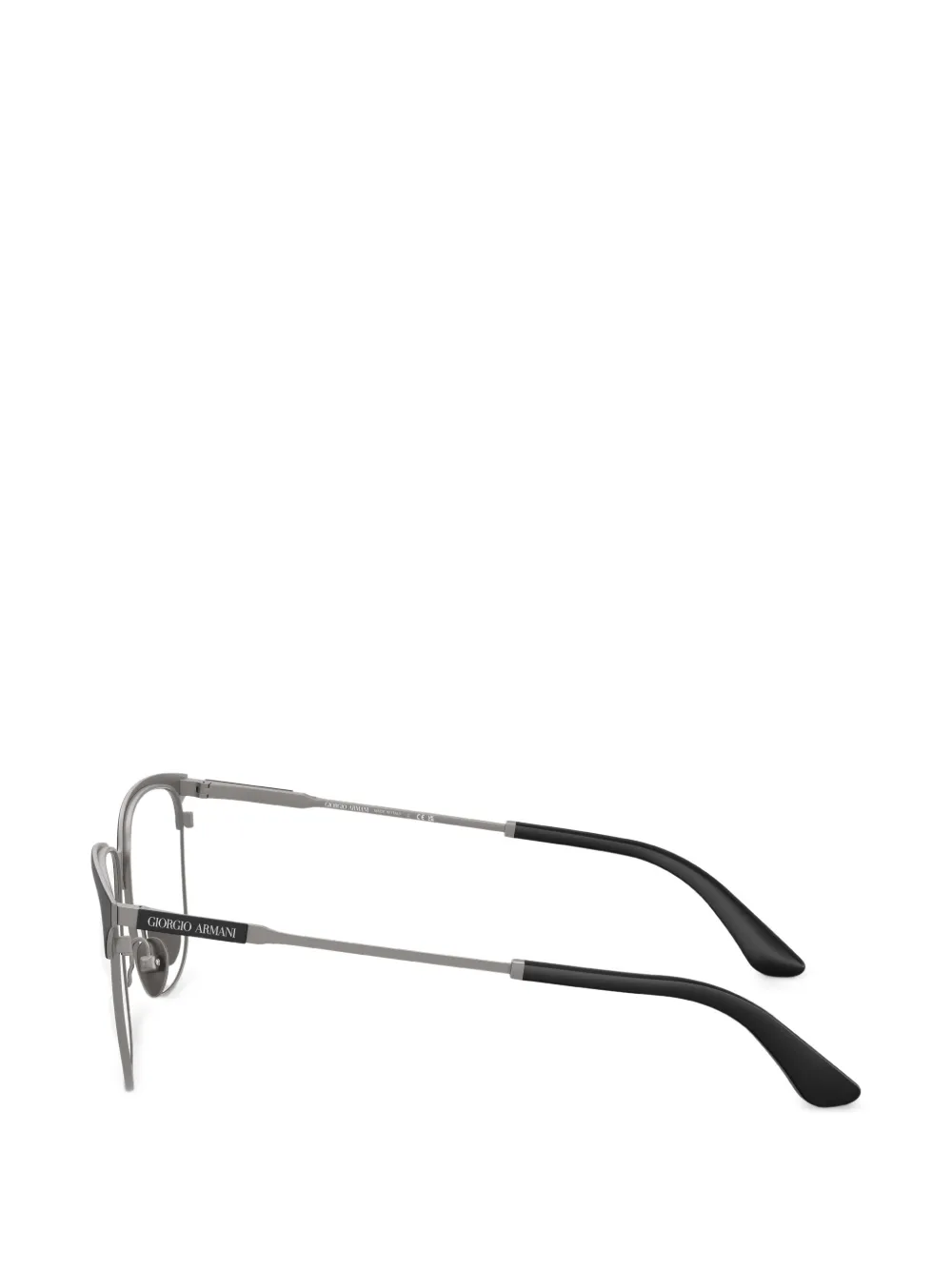 Giorgio Armani Bril met gewelfde afwerking Zwart
