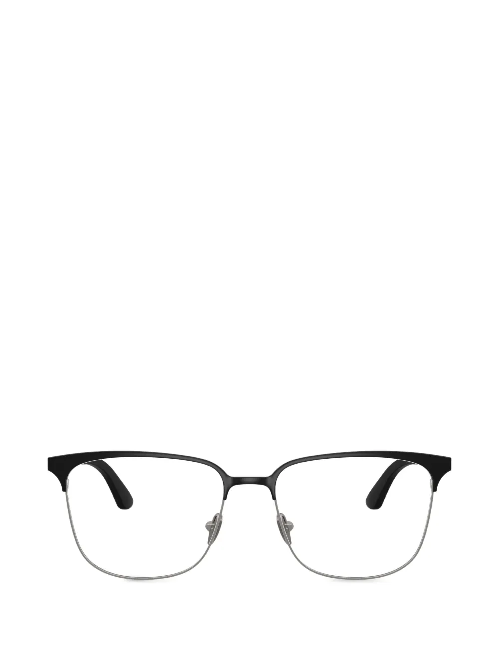 Giorgio Armani cuved-tip glasses - Silber
