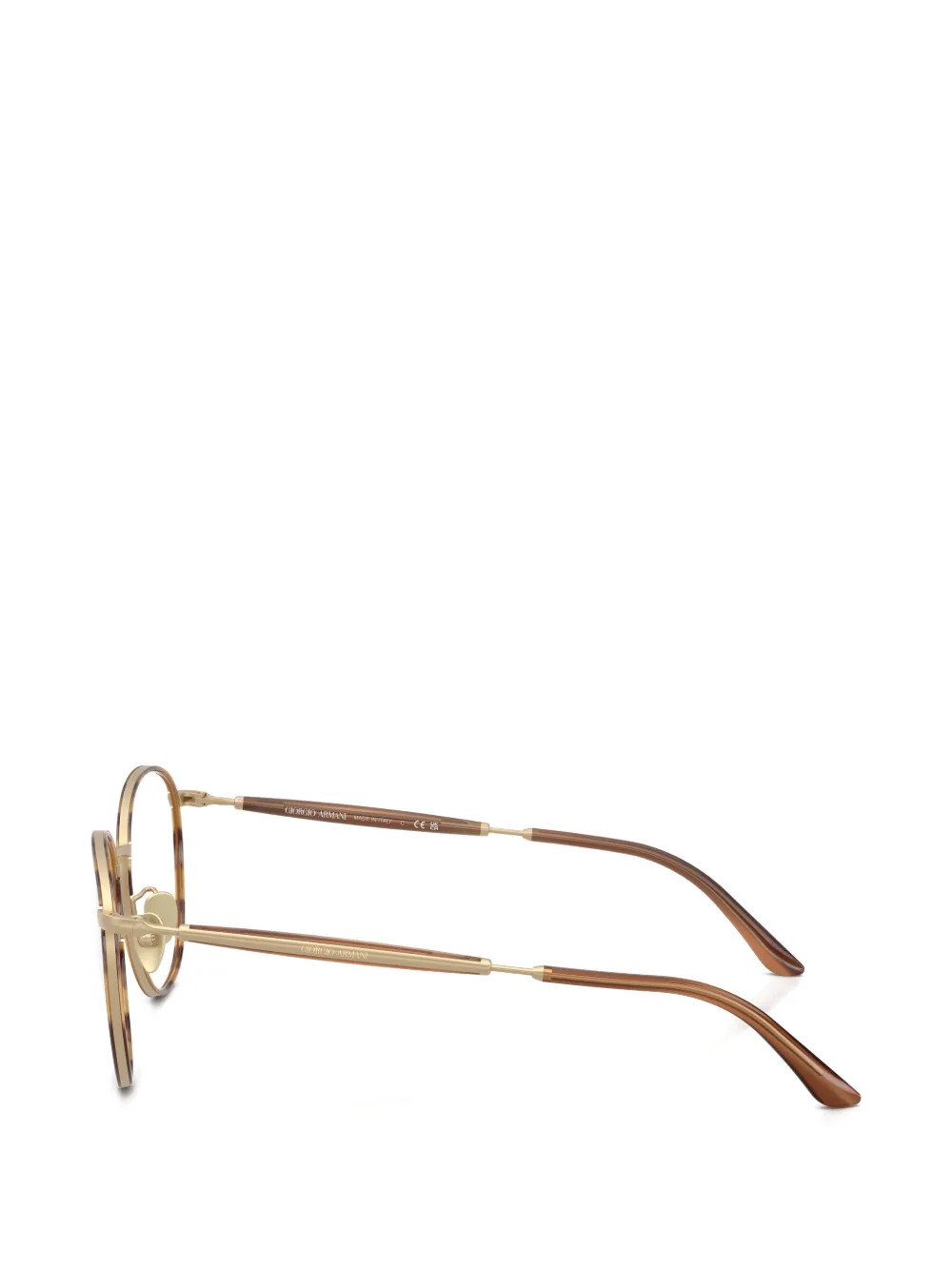 Giorgio Armani Bril met rond montuur Bruin