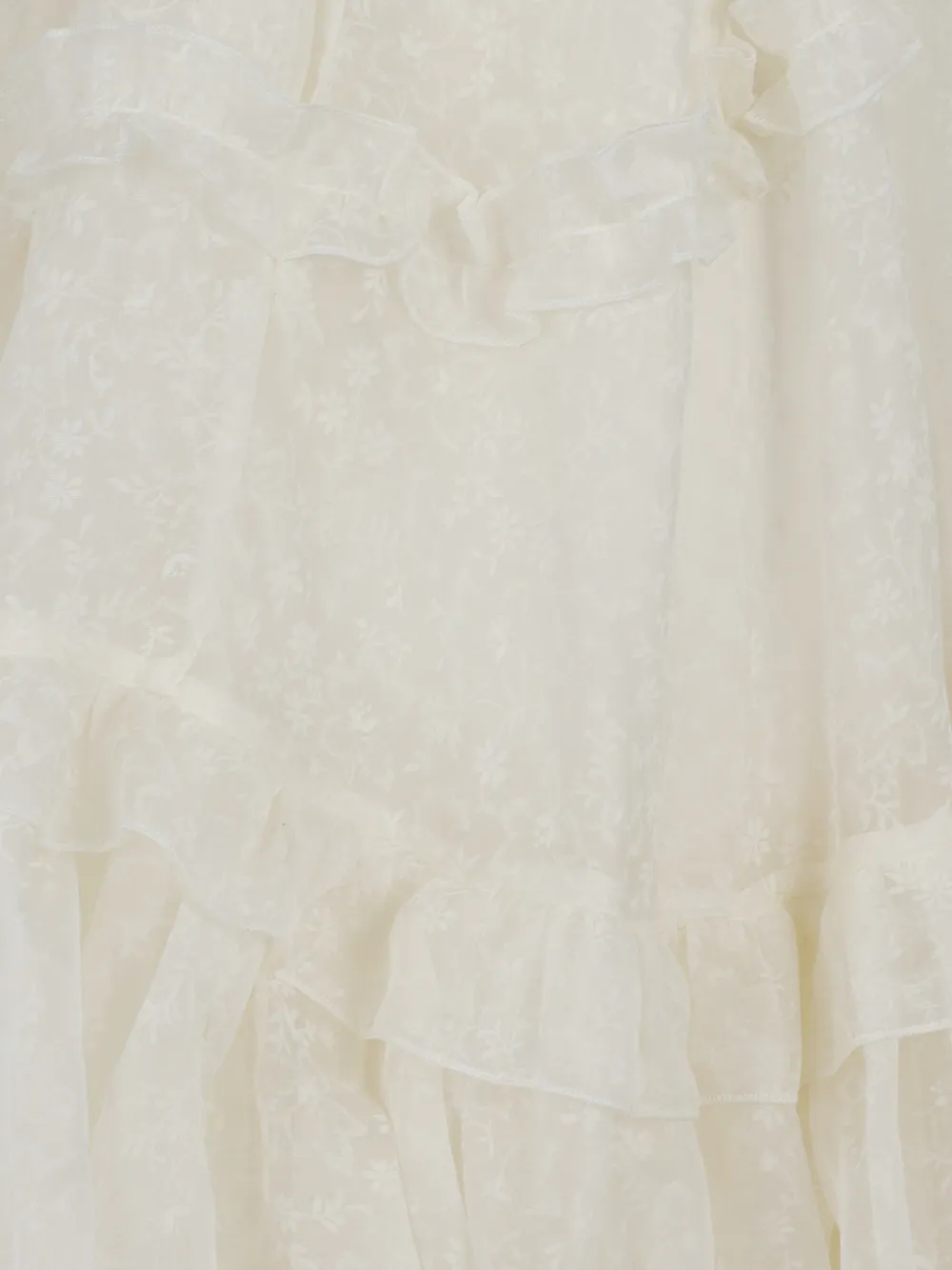 Ermanno Scervino Rok met ruches Beige