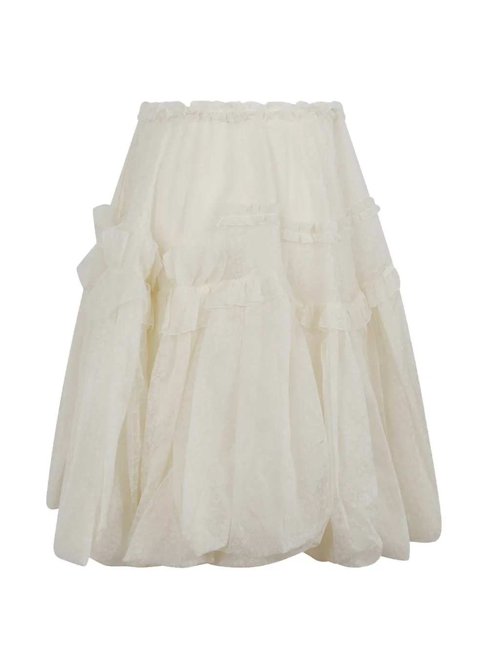 Ermanno Scervino Rok met ruches Beige