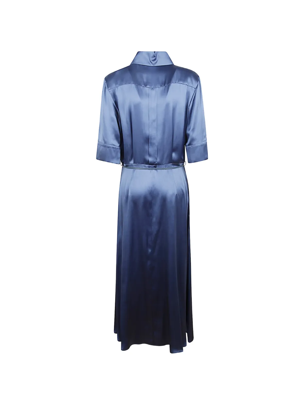  Crida Vestido Midi Con Cinturón - Azul 