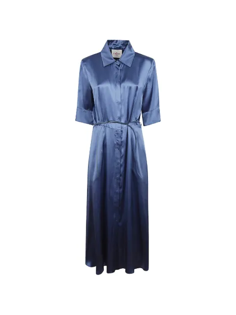 CRIDA collared belted midi dress