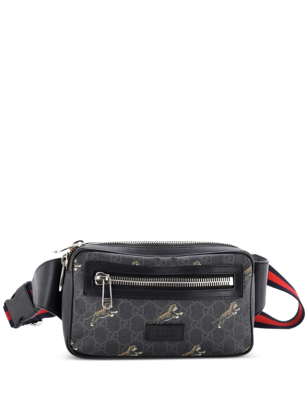 Gucci Pre-Owned Soft Zip Printed GG Coated Canvas Small belt bag - Nero
