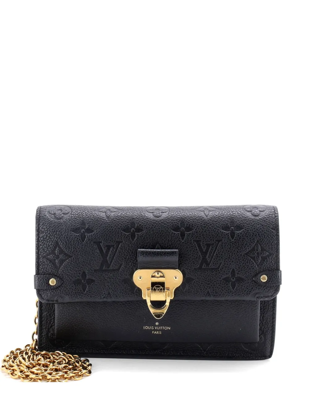 Louis Vuitton Pre-Owned Vavin Chain Wallet NM Monogram Empreinte Leather crossbody bag - Nero