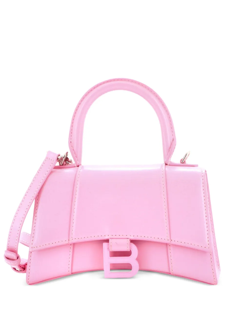 Balenciaga Pre-Owned Hourglass Top Handle Bag Leather XS crossbody bag - Rosa