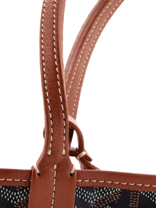 Goyard Pre-Owned Saint Louis Coated Canvas PM Tote Bag | Brown