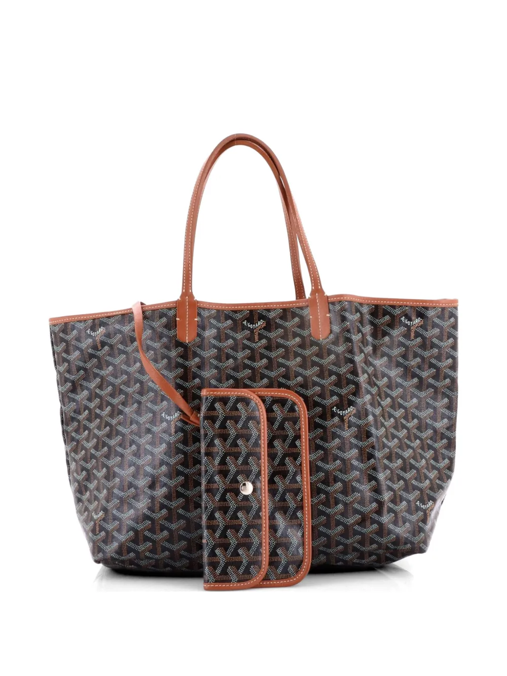 Goyard Pre-Owned Saint Louis Coated Canvas PM Tote Bag | Brown