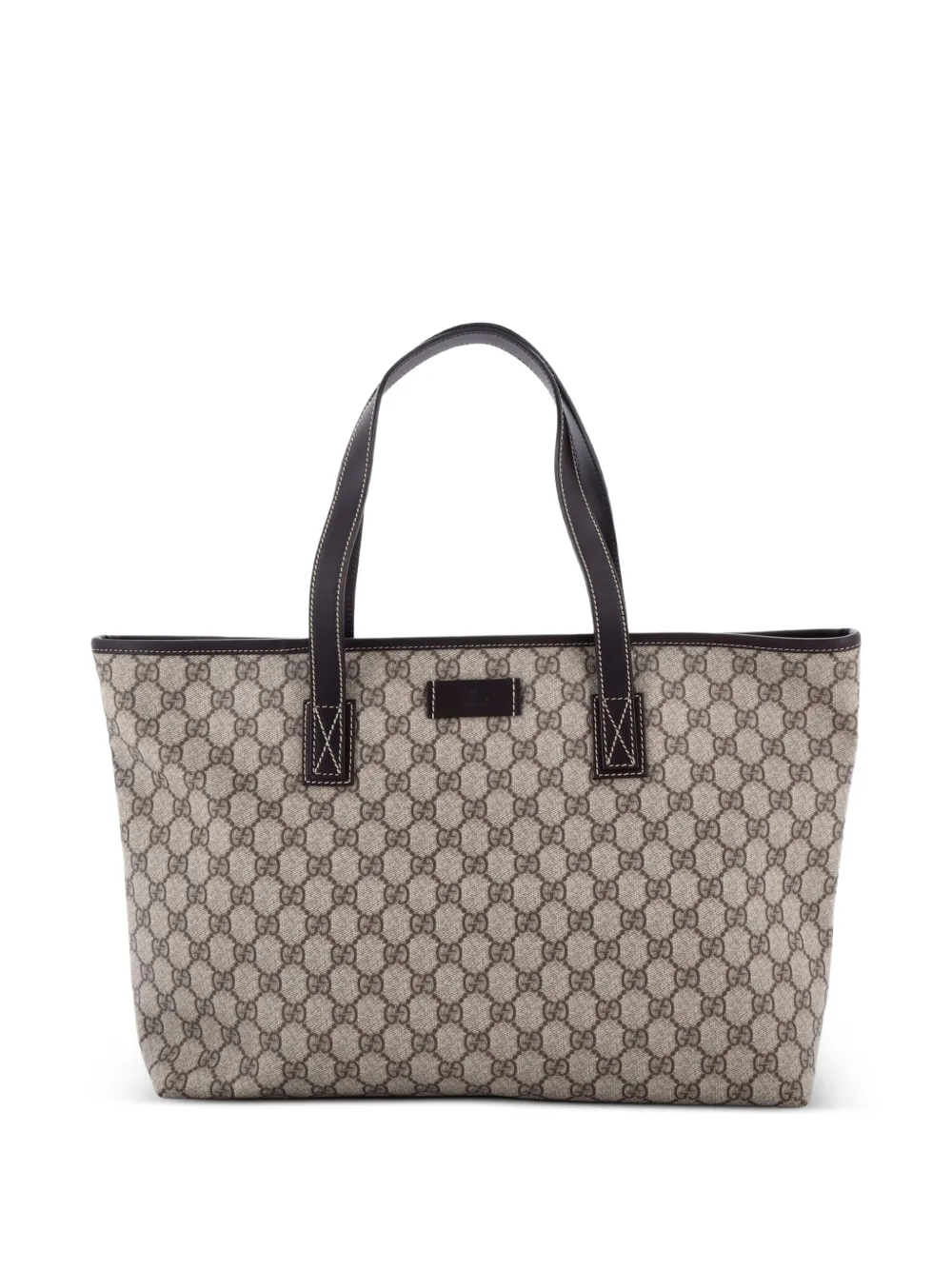 Gucci Pre-Owned Plus GG Coated Canvas with Leather Medium tote bag - Marrone