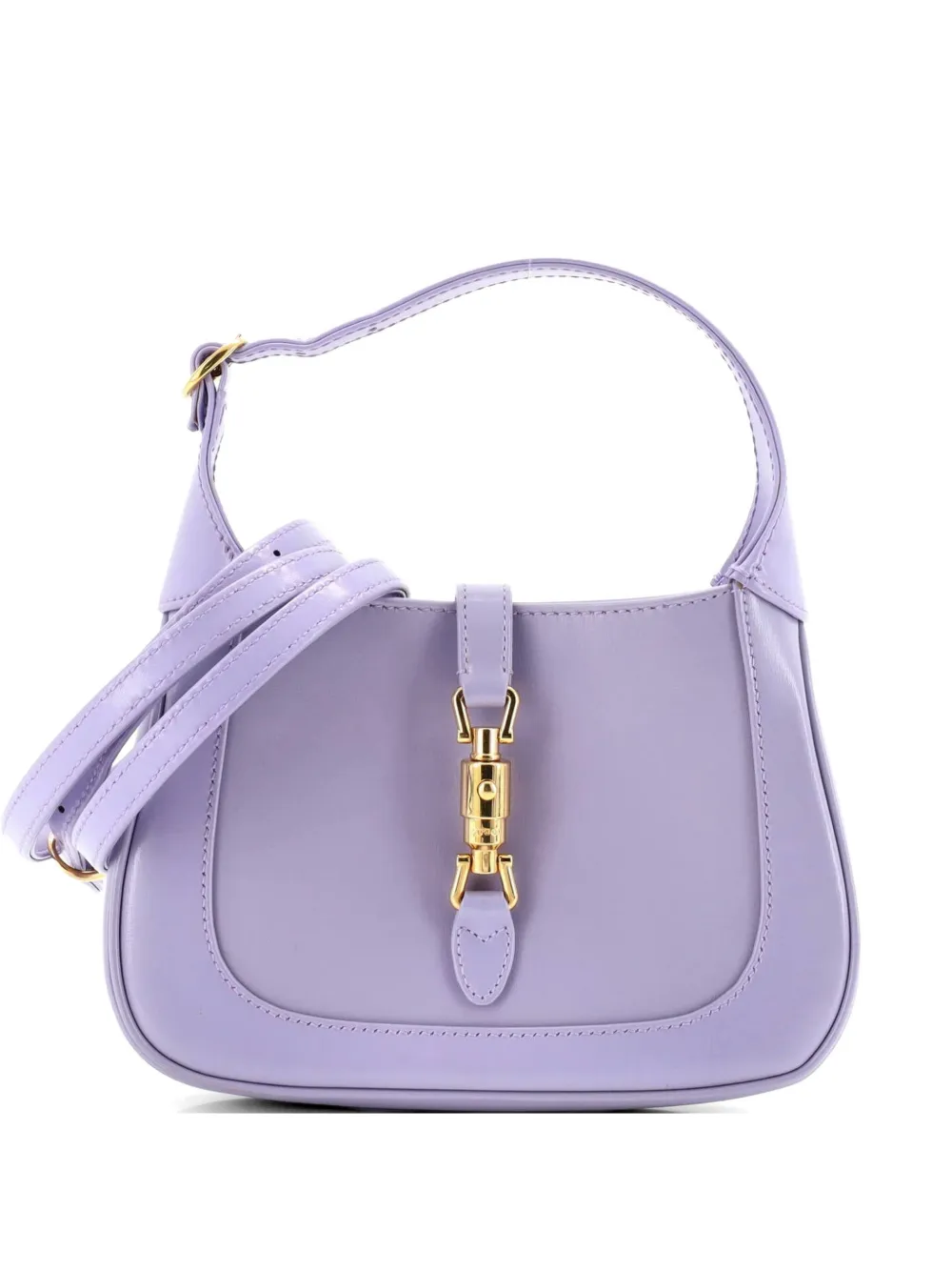 Gucci Pre-Owned Jackie 1961 Leather Mini hobo bag - Viola