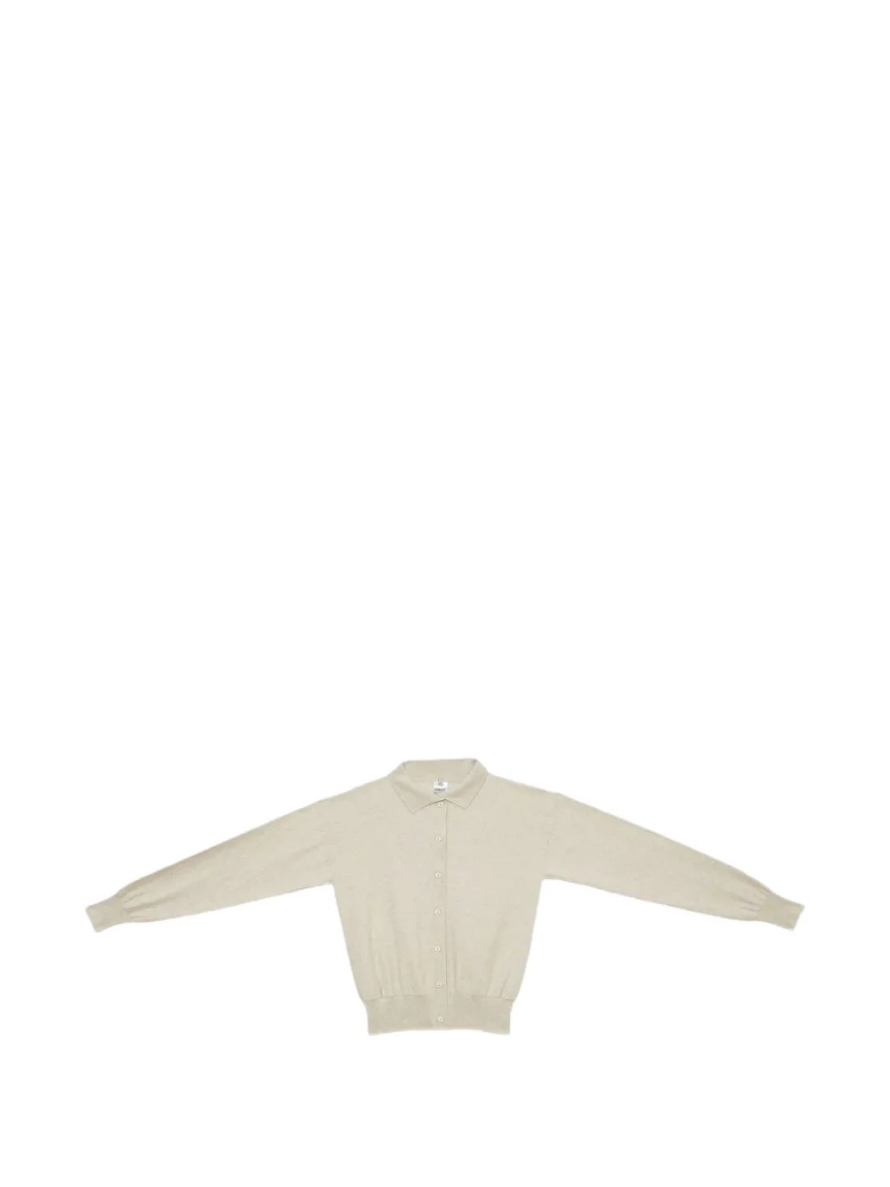 Baserange Tier button-up polo cardigan - Toni neutri